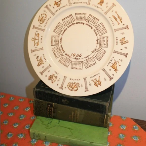 ▫️Vtg 1966 Astrology Zodiac Calendar Plate - Picture 5 of 8